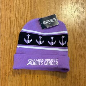 Purple Anchor Beanie